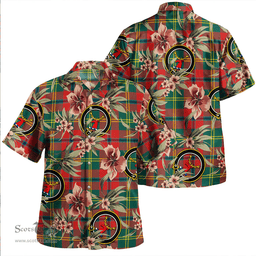 Scottish Hutcheson Modern Clan Tartan Hawaiian Shirt - Tropical Old Style Scottish Plaid Tartan Plaid