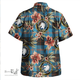 Scottish Horsburgh Clan Tartan Hawaiian Shirt - Tropical Old Style Scottish Plaid Tartan Plaid