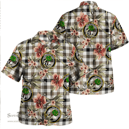 Scottish Hogg Ancient Clan Tartan Hawaiian Shirt - Tropical Old Style Scottish Plaid Tartan Plaid