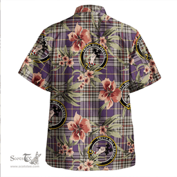 Scottish Thompson Variant (Thomson Variant) Weathered Clan Tartan Hawaiian Shirt - Tropical Old Style Scottish Plaid Tartan Plaid