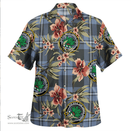 Scottish Irvine Weathered Clan Tartan Hawaiian Shirt - Tropical Old Style Scottish Plaid Tartan Plaid