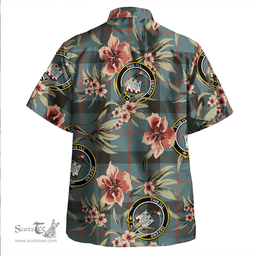 Scottish Kincaid Weathered Clan Tartan Hawaiian Shirt - Tropical Old Style Scottish Plaid Tartan Plaid