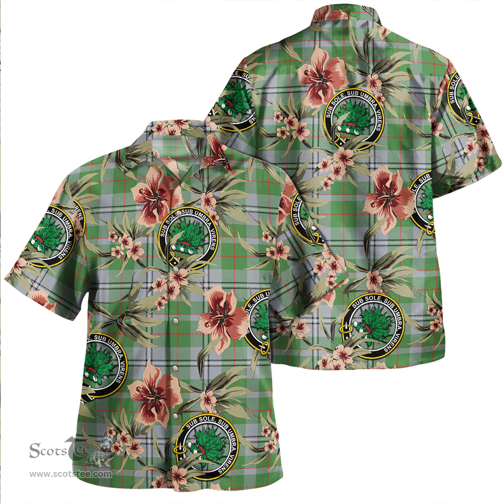 Scottish Irvine of Glentulchan Modern Clan Tartan Hawaiian Shirt - Tropical Old Style Scottish Plaid Tartan Plaid