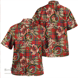 Scottish Lumsden of Kintore Modern Clan Tartan Hawaiian Shirt - Tropical Old Style Scottish Plaid Tartan Plaid