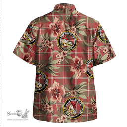 Scottish MacDonald of Glenaladale (Donald of Glenaladale) 2006 Weathered Clan Tartan Hawaiian Shirt - Tropical Old Style Scottish Plaid Tartan Plaid
