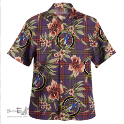Scottish Montgomery Weathered Clan Tartan Hawaiian Shirt - Tropical Old Style Scottish Plaid Tartan Plaid