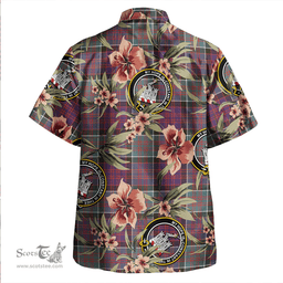Scottish MacDonald of Clanranald Weathered Clan Tartan Hawaiian Shirt - Tropical Old Style Scottish Plaid Tartan Plaid