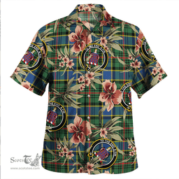 Scottish Ogilvie of Inverarity (Wilson) Modern Clan Tartan Hawaiian Shirt - Tropical Old Style Scottish Plaid Tartan Plaid