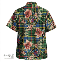 Scottish Ogilvie of Inverarity (Wilson) Modern Clan Tartan Hawaiian Shirt - Tropical Old Style Scottish Plaid Tartan Plaid