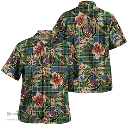 Scottish Ogilvie of Inverarity (Wilson) Modern Clan Tartan Hawaiian Shirt - Tropical Old Style Scottish Plaid Tartan Plaid