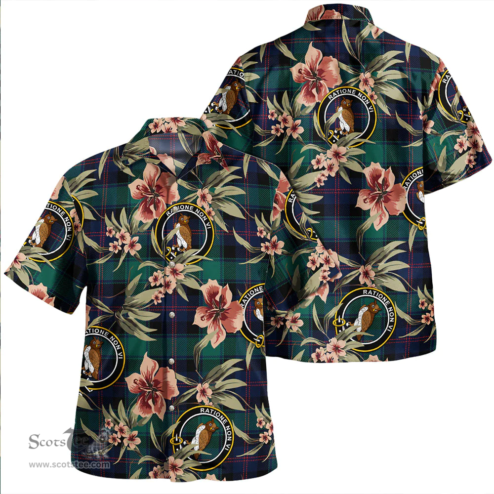 Scottish MacTaggart Modern Clan Tartan Hawaiian Shirt - Tropical Old Style Scottish Plaid Tartan Plaid