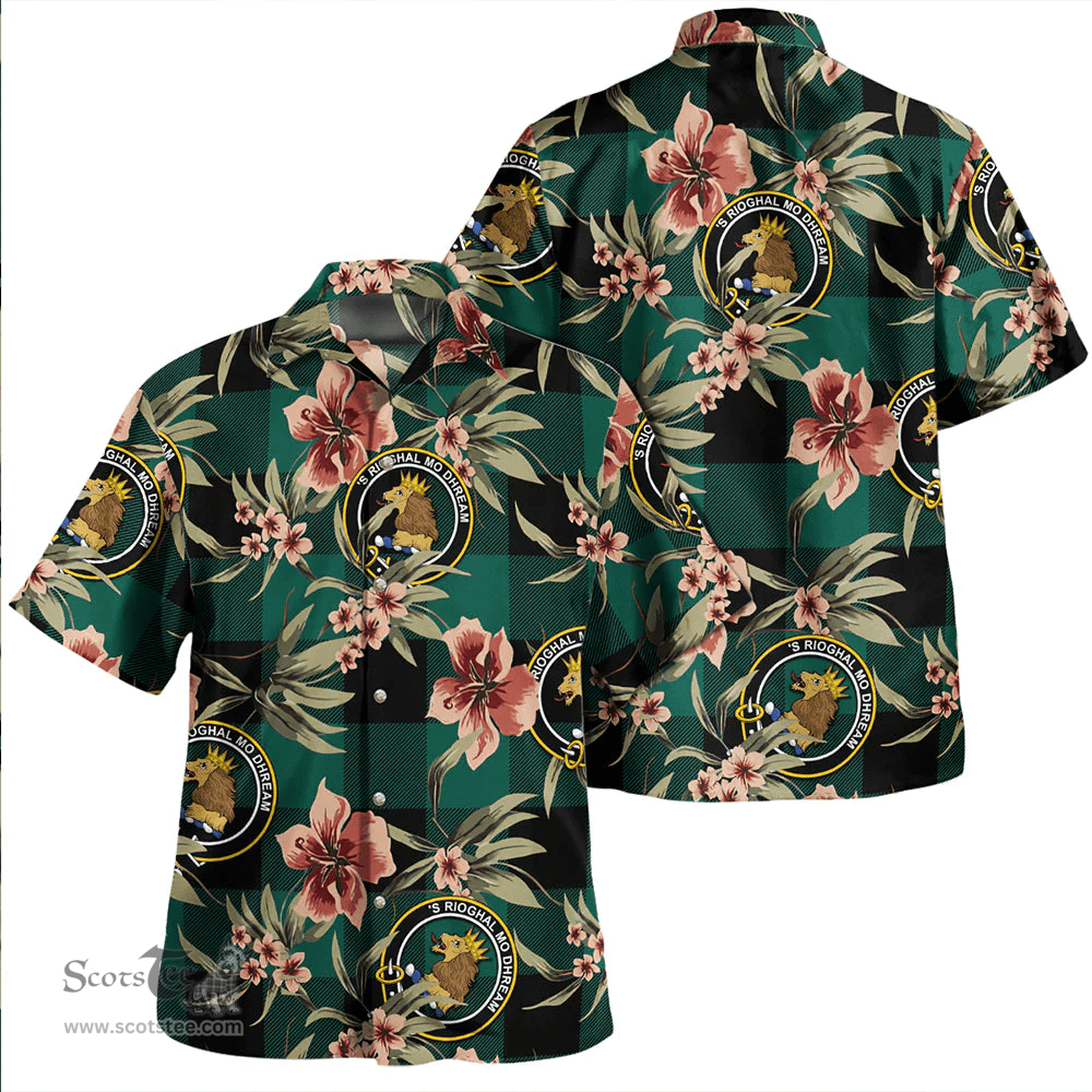 Scottish Robin Hood (MacGregor/Gregor Rob Roy Hunting) Modern Clan Tartan Hawaiian Shirt - Tropical Old Style Scottish Plaid Tartan Plaid