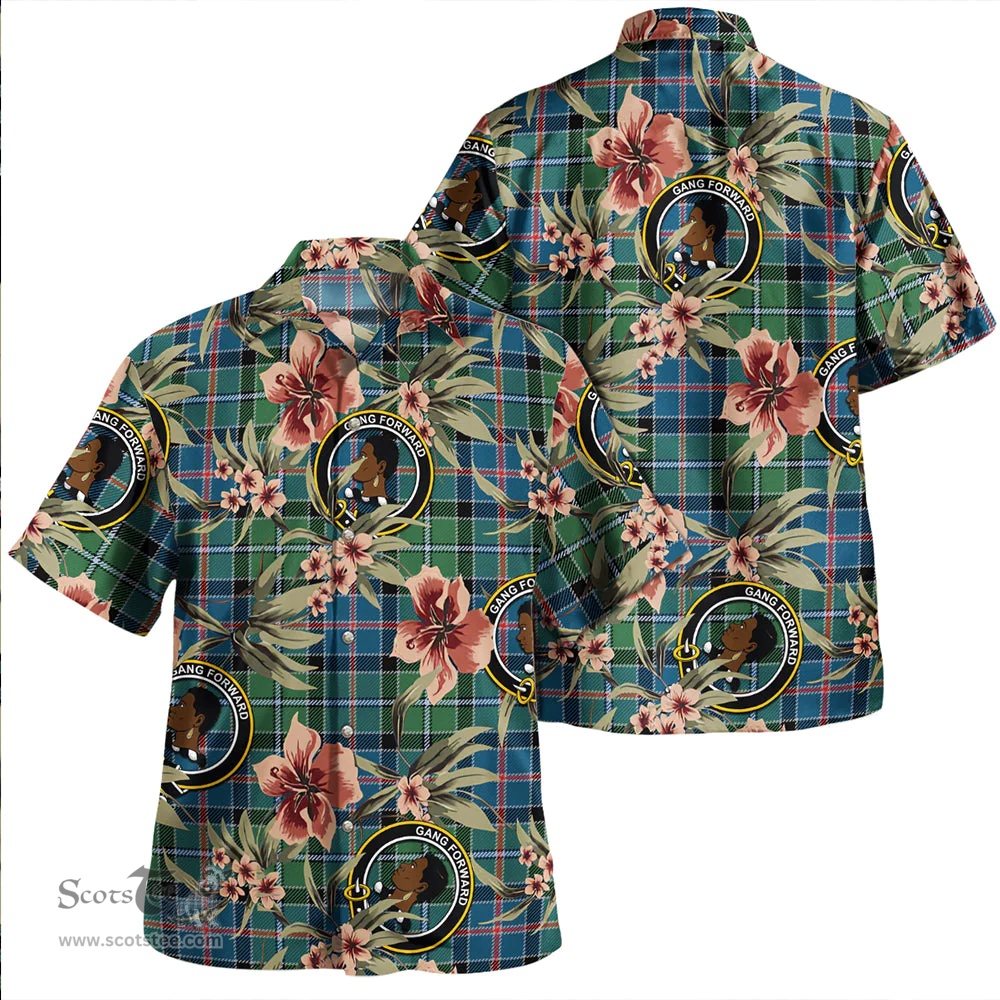 Scottish Stirling Modern Clan Tartan Hawaiian Shirt - Tropical Old Style Scottish Plaid Tartan Plaid
