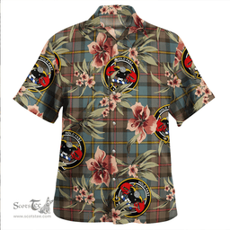 Scottish MacLeod of Harris (MacLeod Hunting) Weathered Clan Tartan Hawaiian Shirt - Tropical Old Style Scottish Plaid Tartan Plaid
