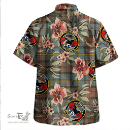 Scottish MacLeod of Harris (MacLeod Hunting) Weathered Clan Tartan Hawaiian Shirt - Tropical Old Style Scottish Plaid Tartan Plaid