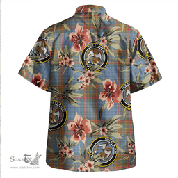 Scottish Ralston UK Weathered Clan Tartan Hawaiian Shirt - Tropical Old Style Scottish Plaid Tartan Plaid