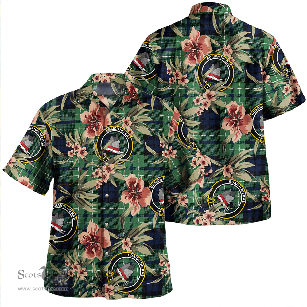 Scottish MacNeil of Colonsay (MacNeil of Barra of Colonsay) Modern Clan Tartan Hawaiian Shirt - Tropical Old Style Scottish Plaid Tartan Plaid