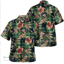 Scottish MacNeil of Colonsay (MacNeil of Barra of Colonsay) Modern Clan Tartan Hawaiian Shirt - Tropical Old Style Scottish Plaid Tartan Plaid