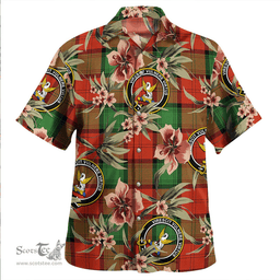 Scottish Stewart of Atholl Ancient Clan Tartan Hawaiian Shirt - Tropical Old Style Scottish Plaid Tartan Plaid