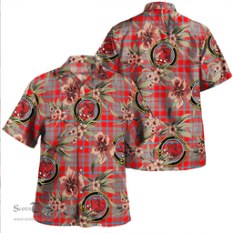 Scottish Moubray Clan Tartan Hawaiian Shirt - Tropical Old Style Scottish Plaid Tartan Plaid