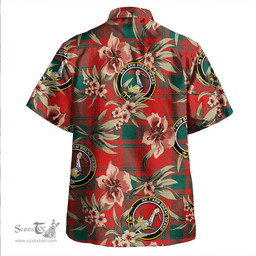 Scottish MacQuarrie (MacGuarie) Modern Clan Tartan Hawaiian Shirt - Tropical Old Style Scottish Plaid Tartan Plaid
