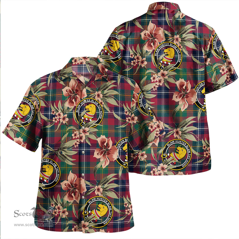 Scottish Forrester Modern Clan Tartan Hawaiian Shirt - Tropical Old Style Scottish Plaid Tartan Plaid