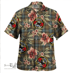 Scottish MacLeod of Skye Weathered Clan Tartan Hawaiian Shirt - Tropical Old Style Scottish Plaid Tartan Plaid