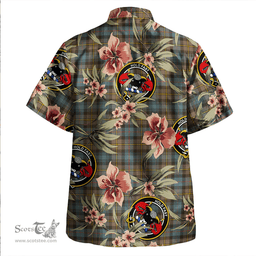 Scottish MacLeod of Skye Weathered Clan Tartan Hawaiian Shirt - Tropical Old Style Scottish Plaid Tartan Plaid