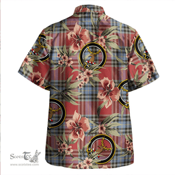 Scottish MacLeay Weathered Clan Tartan Hawaiian Shirt - Tropical Old Style Scottish Plaid Tartan Plaid