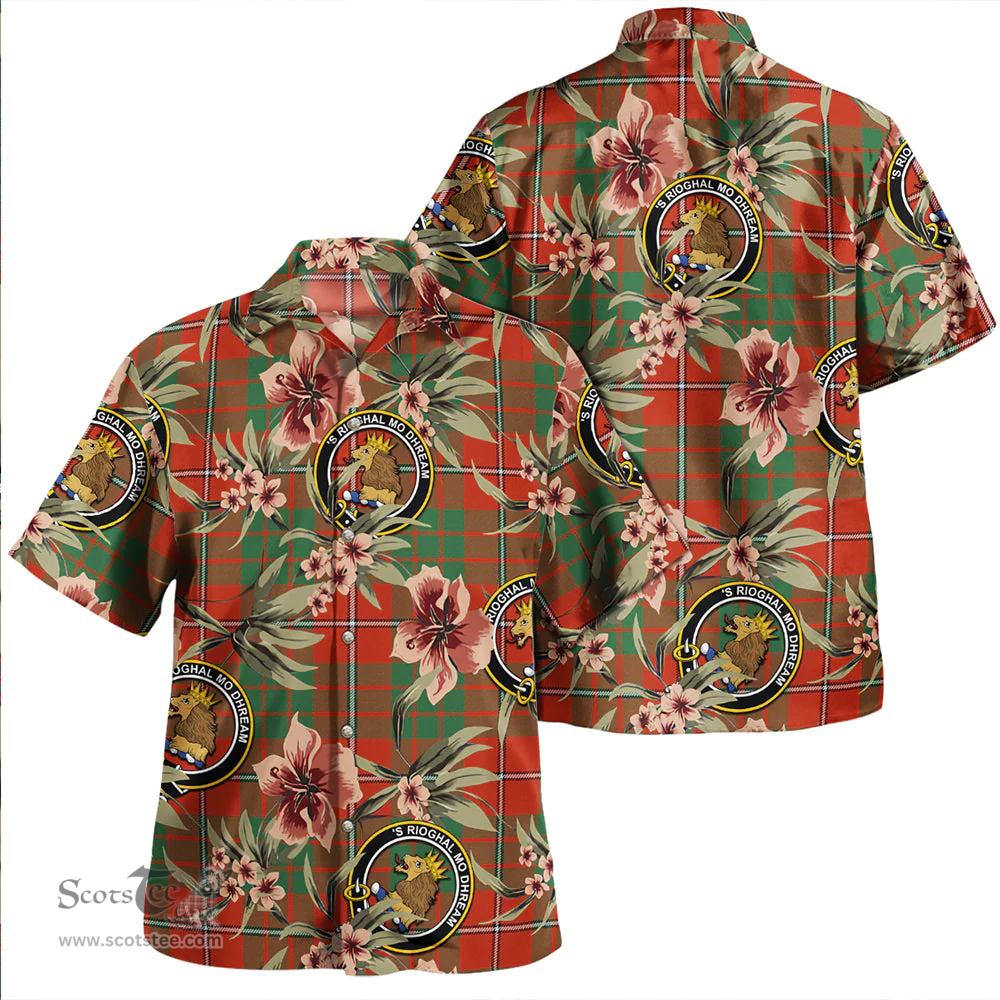 Scottish MacGregor of Balquhidder (Gregor of Balquhidder) Ancient Clan Tartan Hawaiian Shirt - Tropical Old Style Scottish Plaid Tartan Plaid