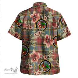 Scottish MacBeth Weathered Clan Tartan Hawaiian Shirt - Tropical Old Style Scottish Plaid Tartan Plaid