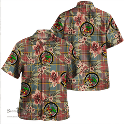 Scottish MacBeth Weathered Clan Tartan Hawaiian Shirt - Tropical Old Style Scottish Plaid Tartan Plaid