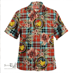 Scottish MacTavish Weathered Clan Tartan Hawaiian Shirt - Tropical Old Style Scottish Plaid Tartan Plaid