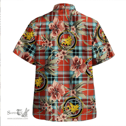 Scottish MacTavish Weathered Clan Tartan Hawaiian Shirt - Tropical Old Style Scottish Plaid Tartan Plaid