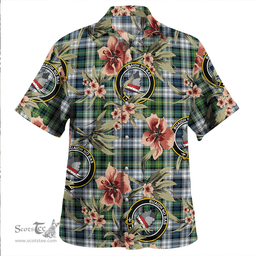 Scottish MacNeil of Barra (MacNeil/MacNeill) Paton Dress Modern Clan Tartan Hawaiian Shirt - Tropical Old Style Scottish Plaid Tartan Plaid