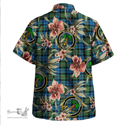 Scottish MacEwan Ancient Clan Tartan Hawaiian Shirt - Tropical Old Style Scottish Plaid Tartan Plaid