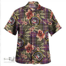 Scottish MacNeil of Colonsay (MacNeil of Barra of Colonsay) (Highland Society of London) Weathered Clan Tartan Hawaiian Shirt - Tropical Old Style Scottish Plaid Tartan Plaid