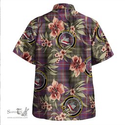 Scottish MacNeil of Colonsay (MacNeil of Barra of Colonsay) (Highland Society of London) Weathered Clan Tartan Hawaiian Shirt - Tropical Old Style Scottish Plaid Tartan Plaid