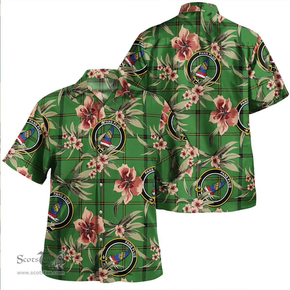 Scottish Marr Ancient Clan Tartan Hawaiian Shirt - Tropical Old Style Scottish Plaid Tartan Plaid