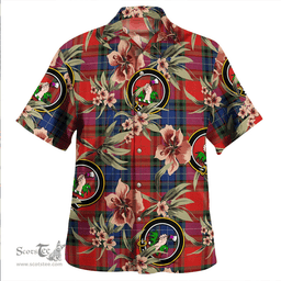 Scottish Manson Modern Clan Tartan Hawaiian Shirt - Tropical Old Style Scottish Plaid Tartan Plaid