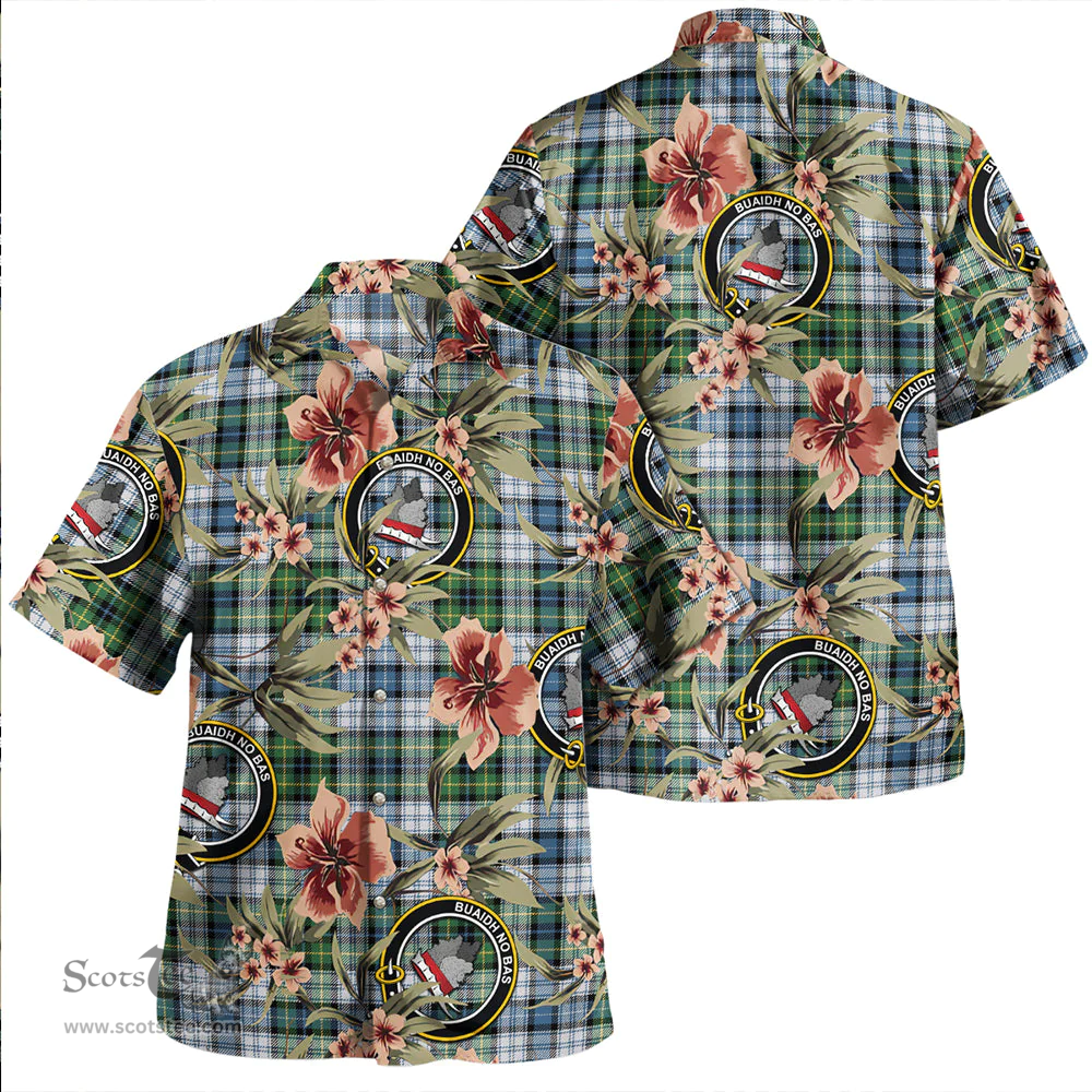 Scottish MacNeil of Barra (MacNeil/MacNeill) Paton Dress Ancient Clan Tartan Hawaiian Shirt - Tropical Old Style Scottish Plaid Tartan Plaid