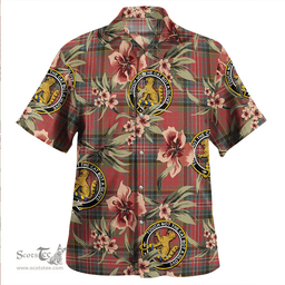 Scottish MacPherson Weathered Clan Tartan Hawaiian Shirt - Tropical Old Style Scottish Plaid Tartan Plaid