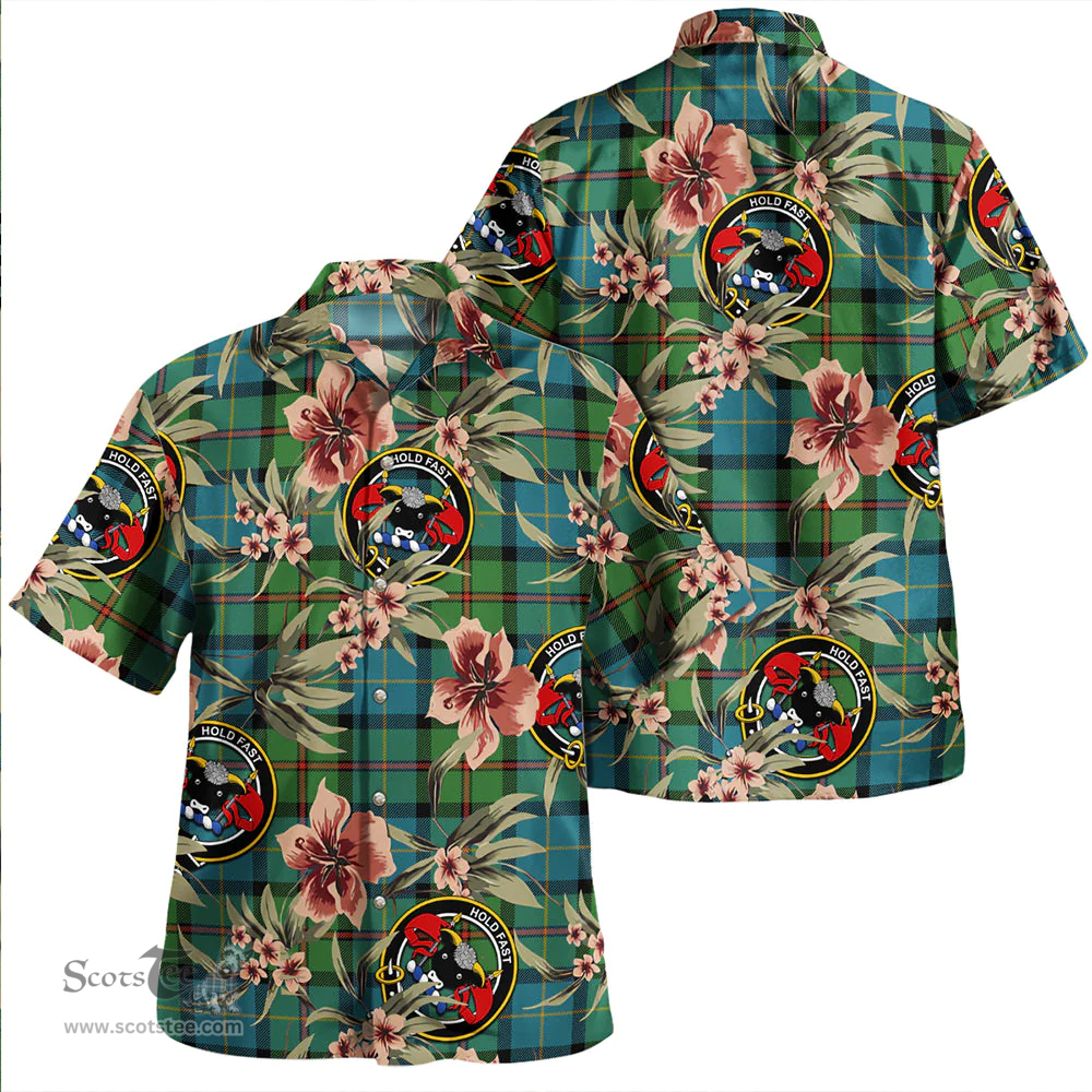 Scottish MacLeod of Assynt Ancient Clan Tartan Hawaiian Shirt - Tropical Old Style Scottish Plaid Tartan Plaid