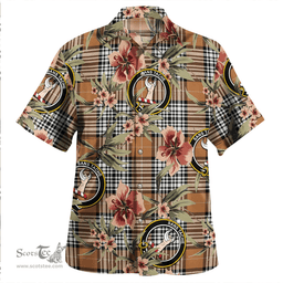 Scottish Napier Rose Modern Clan Tartan Hawaiian Shirt - Tropical Old Style Scottish Plaid Tartan Plaid
