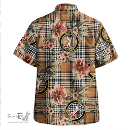 Scottish Napier Rose Modern Clan Tartan Hawaiian Shirt - Tropical Old Style Scottish Plaid Tartan Plaid