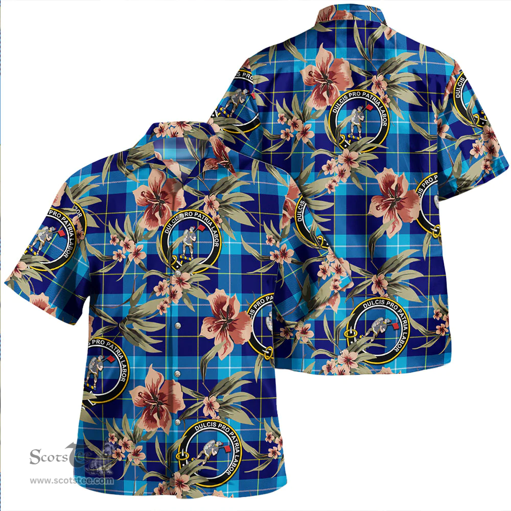 Scottish McKerrell Clan Tartan Hawaiian Shirt - Tropical Old Style Scottish Plaid Tartan Plaid
