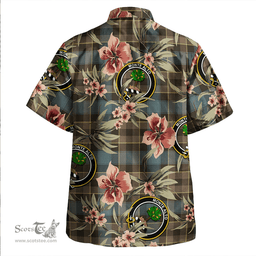 Scottish Mowat Weathered Clan Tartan Hawaiian Shirt - Tropical Old Style Scottish Plaid Tartan Plaid
