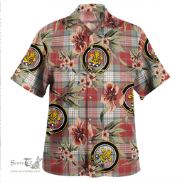 Scottish Warden Weathered Clan Tartan Hawaiian Shirt - Tropical Old Style Scottish Plaid Tartan Plaid