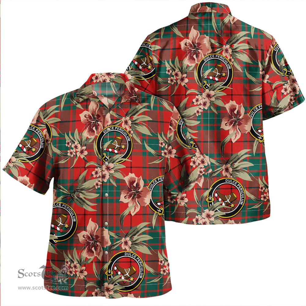 Scottish MacAulay Modern Clan Tartan Hawaiian Shirt - Tropical Old Style Scottish Plaid Tartan Plaid