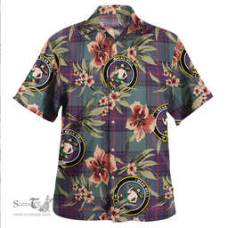 Scottish Shaw Weathered Clan Tartan Hawaiian Shirt - Tropical Old Style Scottish Plaid Tartan Plaid